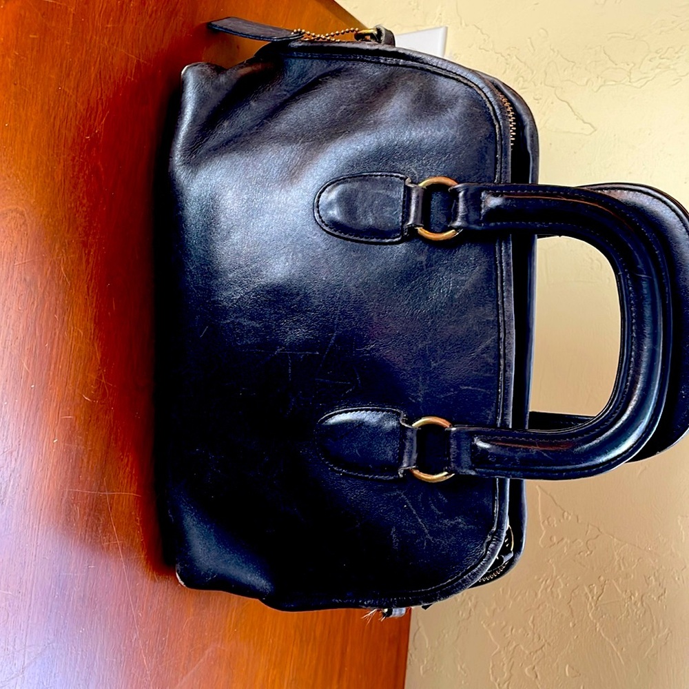 Coach purse 90’s authentic #0543-225 Navy